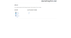 Desktop Screenshot of danielnephin.net